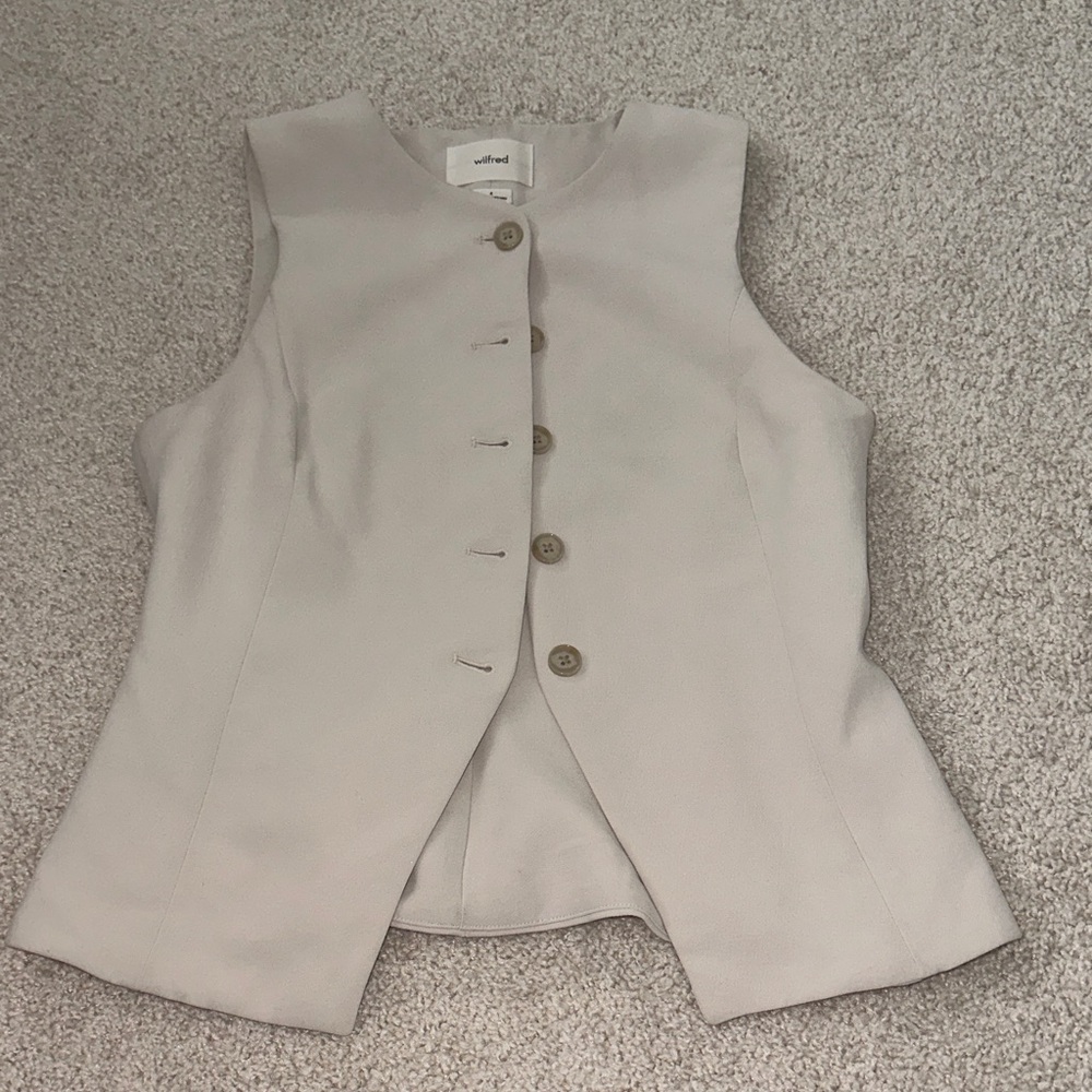 Aritzia beige vest